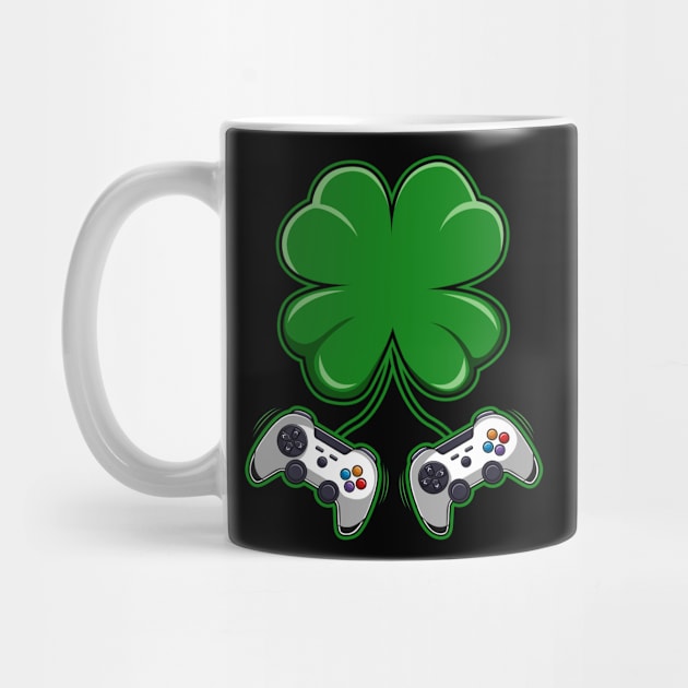 Video Game Controller St Patricks Day Gift by HCMGift